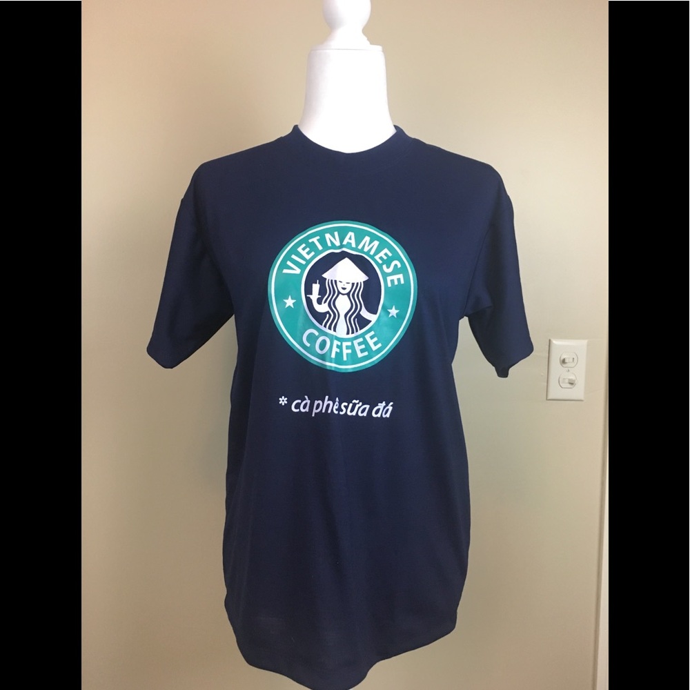 NWOT Vietnamese coffee women printed tshirt
